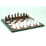 Schachspiel - Alabaster braun/weiß
