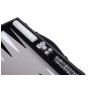 Backgammon Koffer Exklusiv grau/schwarz/weiß 38 x 24 cm